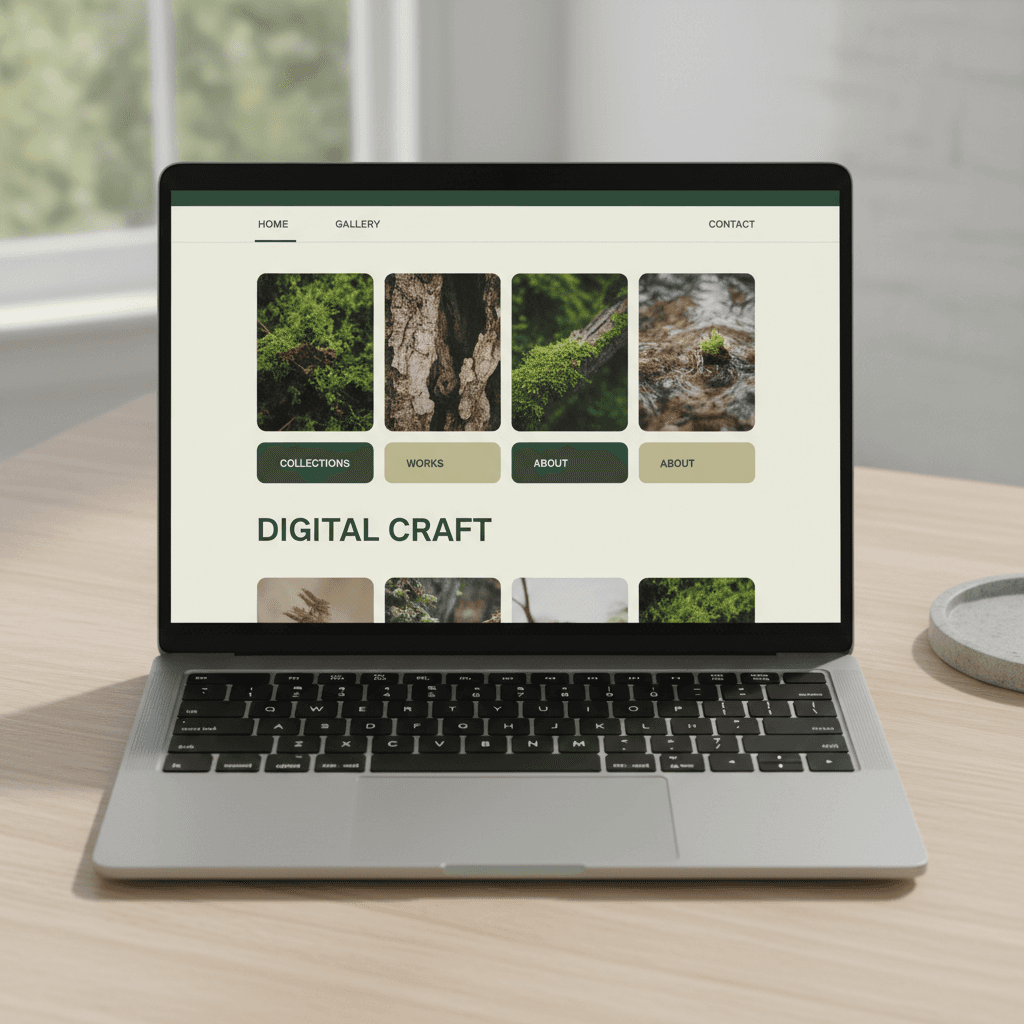 Interface de site web moderne optimisée pour le SEO et l'IA